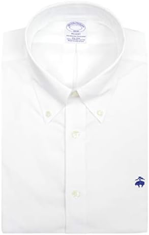 Brooks Brothers Mens Regent se encaixa em todo o algodão O botão de pólo original Down Down Oxford Shirt