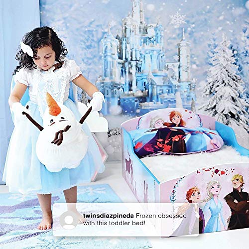 Delta Children Wood Toddler Bed - GreenGuard Gold Certified, Disney Frozen II