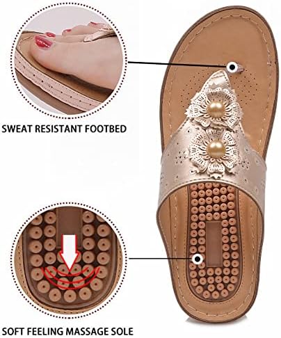 Sandálias de chinelos para mulheres com apoio de arco para sandálias de casamento brancas confortáveis ​​para