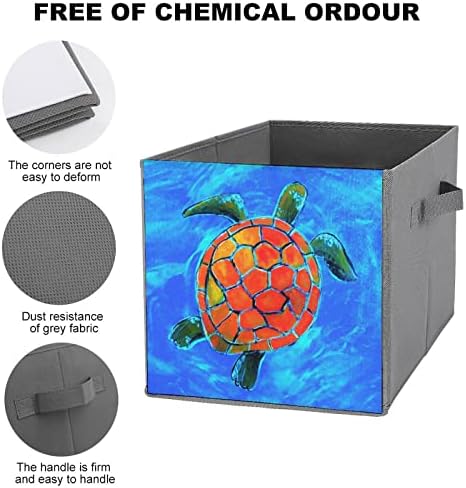 Tartarugas marinhas de tartaruga marinha caixa de armazenamento de armazenamento de tecido de tecido