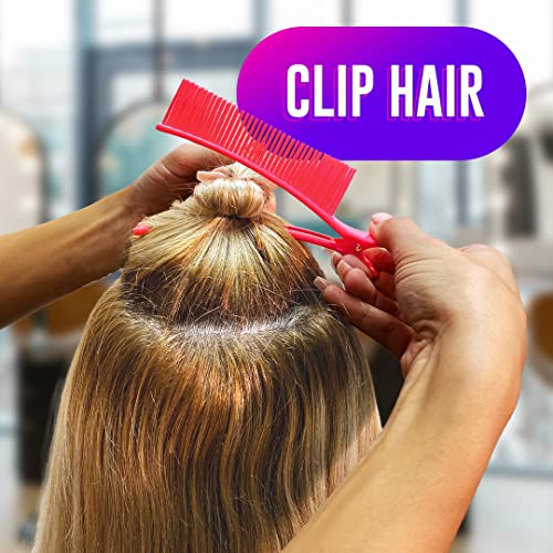 Cabelo de cabelos colortrak Clipes, seção de cabelos com rapidez e eficiência durante a coloração,