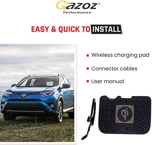Gazoz Performance Wireless Charging Pad para iPhone & Android - Qi Carregador de carregador Centro