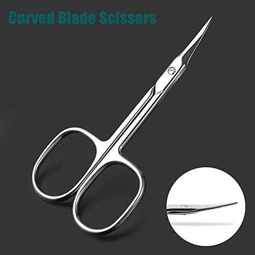 BEZOX SCISSORS SCISSORS 2 PCS Conjunto - Kit de tesoura de cutícula de unhas/Manicure Scissors