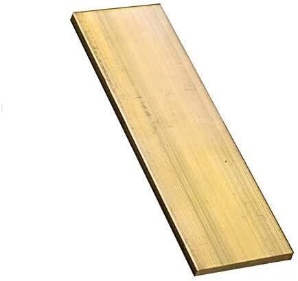 Lucknight Folha de latão quadrado barra plana linha bastão placa de cobre plact metal materiais industriais
