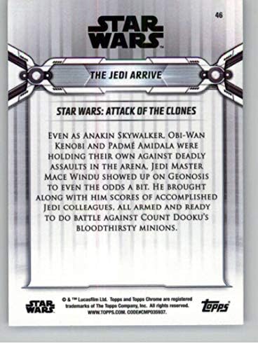 2019 Topps Chrome Star Wars Legacy 46 O cartão de negociação Jedi chegou