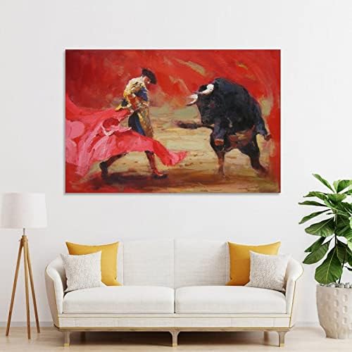 Art Painting Bull Poster Art Poster e Wall Art Picture Imprimir moderna Decoração de quarto de casa Pos