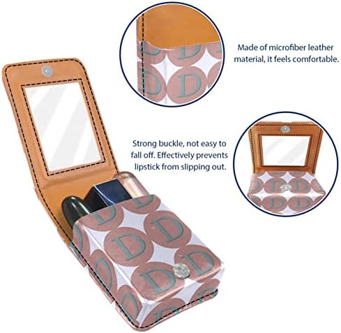 Oryuekan maquiagem batom titular de caixa Mini bolsa de viagem Bolsa de cosméticos, organizador com espelho