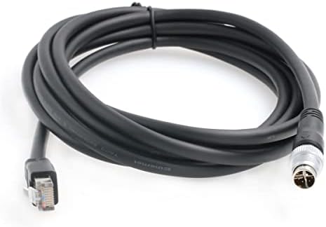 Hangton Gigabit Ethernet M12 Código X de 8 pinos para RJ45 CAT 6A Cabo de rede de alta velocidade para