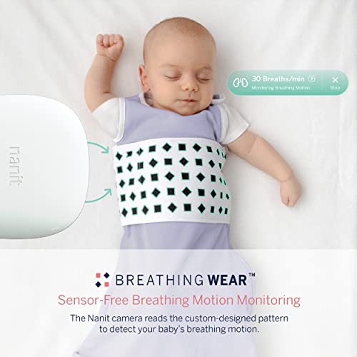 Saco de dormir para respiração de nanit- de algodão-bebê Sack-trabalha com o Nanit Pro Baby Monitor para rastrear
