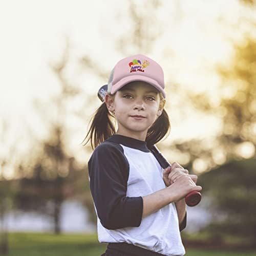 Happy abat bola chapéus para menino beisebol bap -pai chapéu para menina abril tola de dia beisebol