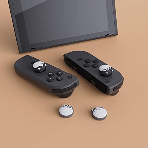 Caso de proteção de proteção Playvital Extremerado para Nintendo Switch, Caps de aperto de polegar para Joycon