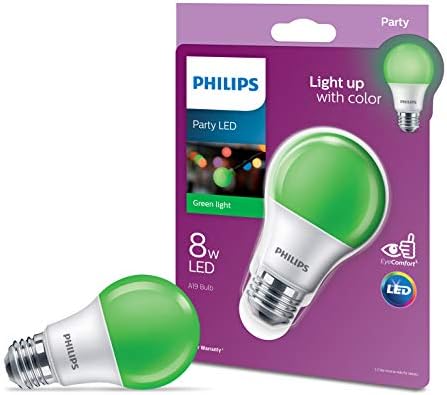 Philips 463281-8a19/LED/verde/p/nd 120V 4/1FB A19 A LINHA LUZ LED LUZ