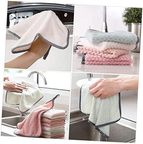 Alipis 10pcs de abacaxi de abacaxi pano de limpeza de toalhas Toalla de Para Para Terry para limpar toalhas