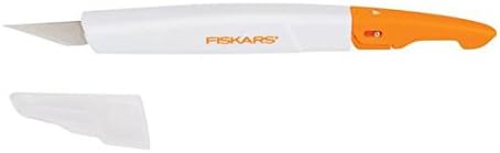 Fiskars 165110-1001 Alteração fácil Faca de artesanato Nº 11, laranja/branco