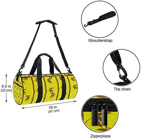 Materiais japoneses de mamacool com mochila de bambu Duffel Bag de lona de lona para ginástica para a dança esportiva