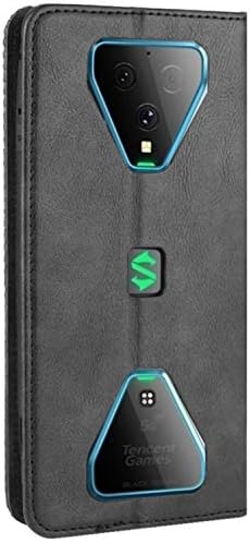 Hualubro Xiaomi Black Shark 3 Caso, capa de capa de carteira à prova de choque de corpo PU retro