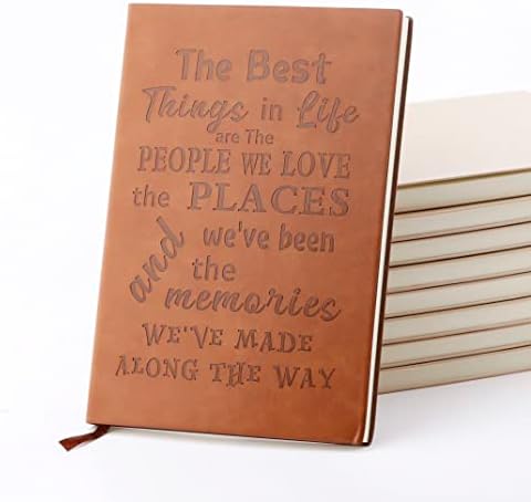 Inspirational Gifts Leather Notebook As melhores coisas da vida são as pessoas que você ama no caderno de couro