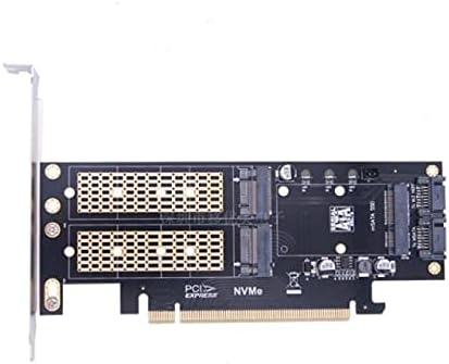 Conectores 1pc m.2 b+m key m sata versão de três discos NVME NGFF para PCI-E 4x Cartão de adaptador
