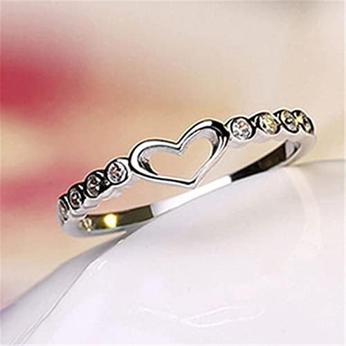 2023 Novo anel de amor de jóias de amor de prata pura conjunto feminino hollow clowmy Heart Heart Jewelry