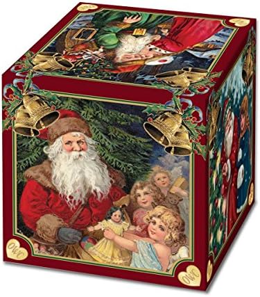 Ornamento de vidro de Natal do velho mundo com gancho S e caixa de presente, coleção de animais de variedade