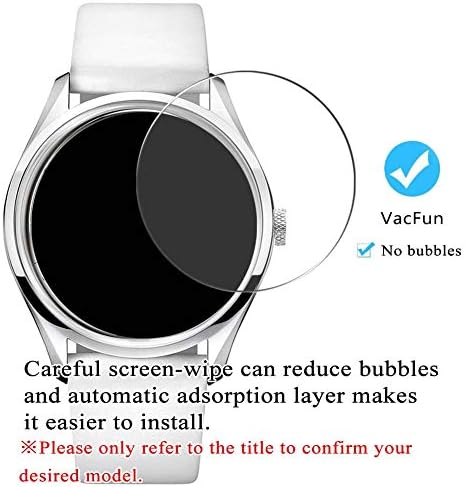 Protetor de tela de vidro temperado Synvy [3 pacote], compatível com Seiko 5 SRP661J1 9H FILM Smartwatch