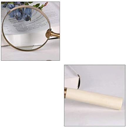 Lensagem portátil de lupa XJJZs, lente de vidro transparente para mapas de jornais de livros Leitura, ciência