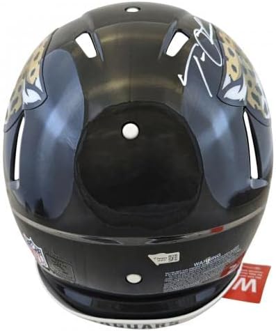 Jaguars Trevor Lawrence assinou fanáticos por capacete prolina de velocidade total - capacetes autografados da