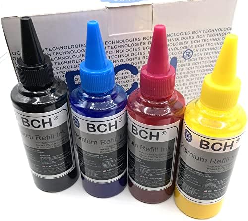 BCH Premium DTF Ink para a jato de tinta Direct to Film Transfer Printing - 400 ml Total