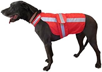 Casaco de nylon pesado de cachorro vermelho xlarge