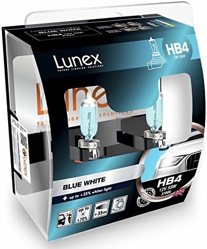 LUNEX HB4 9006 BLANCO BRANCO FOLTO HALOGEL BULS 12V 55W P22D + 25% Luz mais branca 3700K DUOBOX