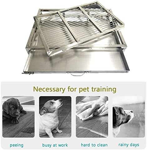 Horv Dog Potty Home Potty Trainer Treinamento de Treinamento Metal Treinamento Dog Caixa Caixa de areia
