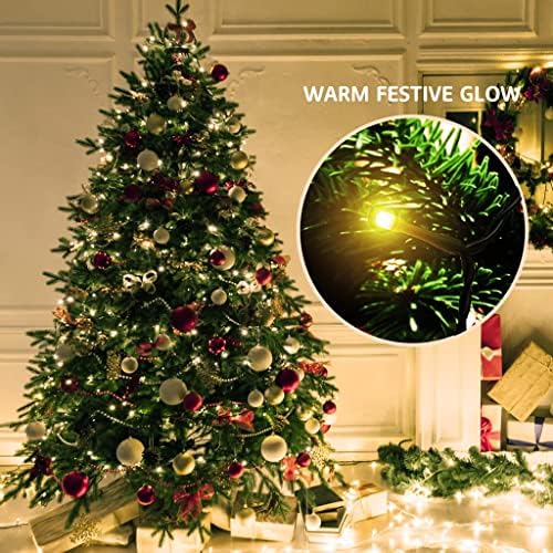 Luzes da árvore de Natal 400Leds com anel para árvore, luzes de fada de Natal com função do timer