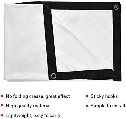 N/A Tela de projeção de cortina de projetor branca portátil não gerência com telas de projeção adesivas