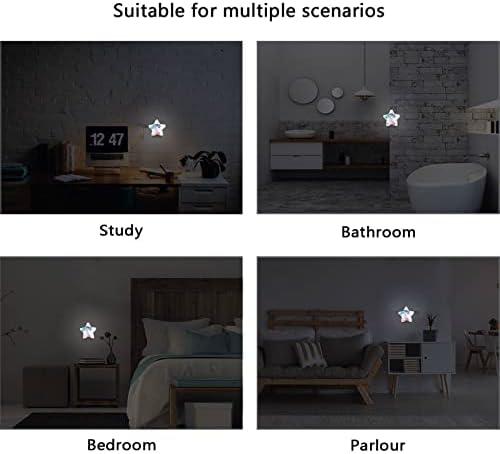 Aquarela fofa unicórnio noturno plug in Led Night Lamp Dusk to Dawn Sensor Nightlight for Kids Bedroom