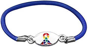 Bracelets de alongamento da conscientização do autismo - Bracelets de Consciência de Asperger e Autismo para