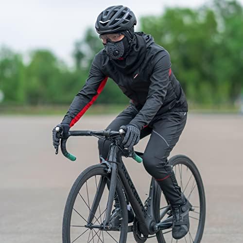 Jaquetas de ciclismo de rockbros para homens à prova de vento inverno de bicicleta refletiva leve,