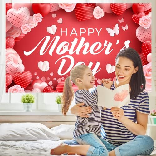 Feliz Banner do Dia do Mensal, Banner Extra Grande do Dia das Mães para Decoração da festa do Dia dos Monter