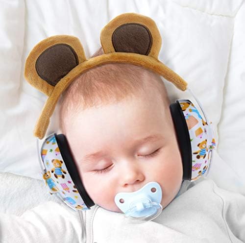 Proteção de ouvido de bebê pormucal para bebês por 3 meses a mais de 2 anos de redução de ruído