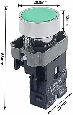 DJDLFA 1PCS Novo interruptor de botão de alcov para alcov para alcov para 22mm 10A/415V NC/NO XB2-BA11