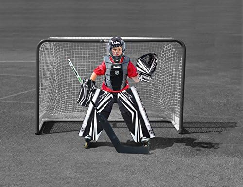 Franklin Sports NHL Kids Street Hockey Goalie Pads Conjunto - Kids Hockey Training Equipment - Inclui bloco,