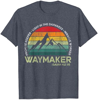 Vintage Waymaker Promova do goleiro Miracle Worker Christian T-Shirt