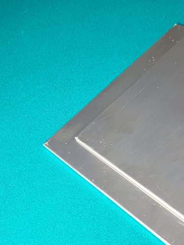 2 pacote .250 Placa de folha de metal de alumínio - 12 x 6 x 1/4 - painel de placa lisa plana Fina