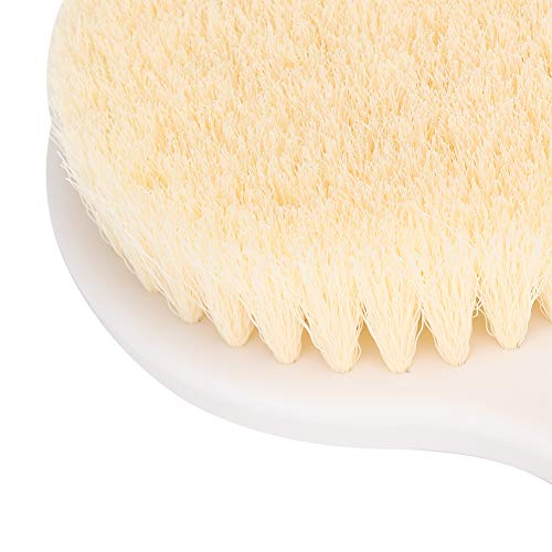Escova de chuveiro, escova de cabelos macios para trás com cerdas confortáveis ​​de maçaneta longa pele