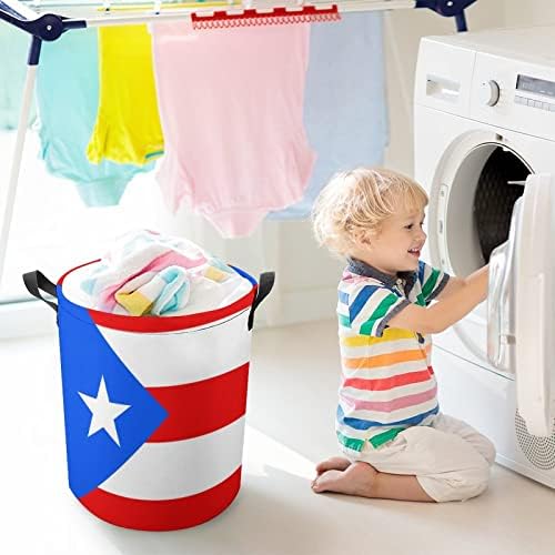 Porto Rico Rico Rapazina cesto de lavanderia de lavanderia de lavanderia grande cesta de brinquedos Organizador