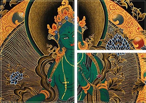 Tibete tibetano thangka tangkas buda budista arte agradecer pintura mineral 084