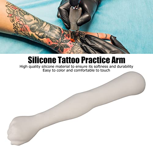 Braço de prática de tatuagem, 63cm Modelo de braço de tatuagem de tatuagem de silicone de 63