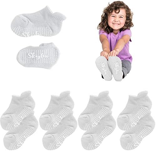 Skyba Toddler meias com meias de trampolim de garras - meias de chinelos para crianças meninos