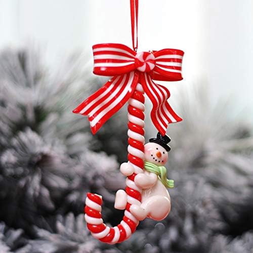 Ornamento de Natal de Sengtong ganchos de boneco de neve de canela de decoração de canela de canela