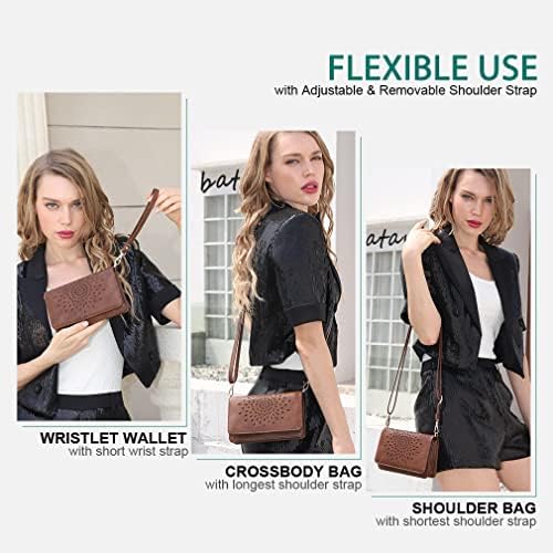 Aphison Crossbody Bags for Women, bolsa de ombro de carteira de carteira de pulsel