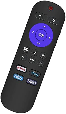 Substituição universal de controle remoto para insígnia Roku TV remoto com controle de volume